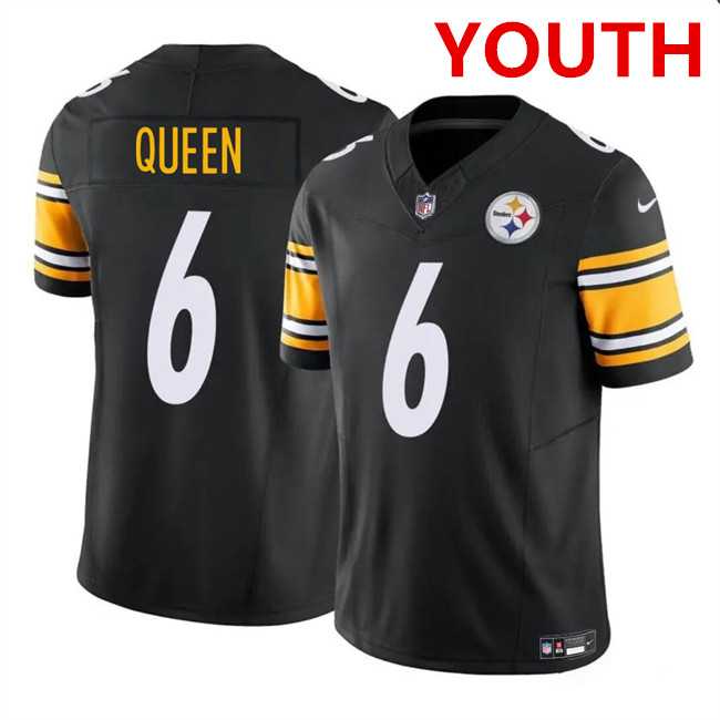 Youth Pittsburgh Steelers #6 Patrick Queen Black F.U.S.E. Vapor Untouchable Limited Football Stitched Jersey Dzhi,We sell and wholesale Youth Pittsburgh Steelers #6 Patrick Queen Black F.U.S.E. Vapor Untouchable Limited Football Stitched Jersey Dzhi on line form chian!